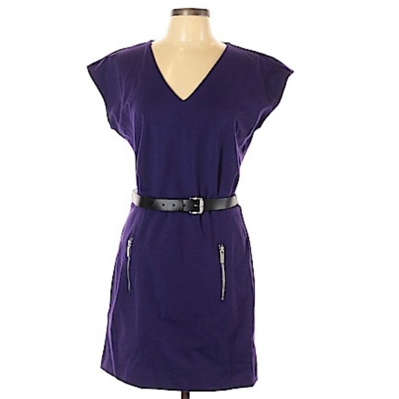 Michael Kors Classy and Casual Purple Dress SZ 10 - Picture 2 of 3